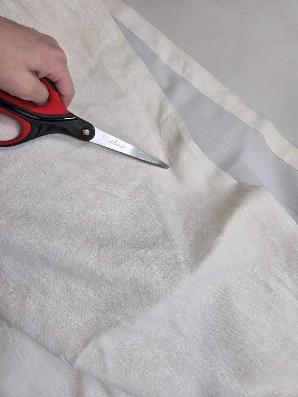QUINCE Set Of 2 48x108 European Linen True Blackout Curtains White 0412